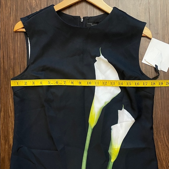 NWT Victoria Beckham for Target flower black dress M - Picture 6 of 10